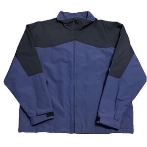Vintage Northeast Outfitters Men's M Blue Nylon WPF V60 Jacket Full Zip